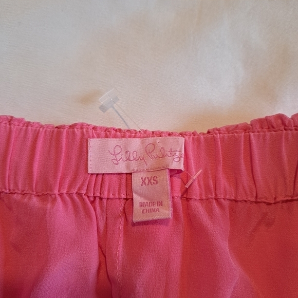Lilly Pulitzer women's Ginny XXS pink silk shirt - Picture 2 of 3